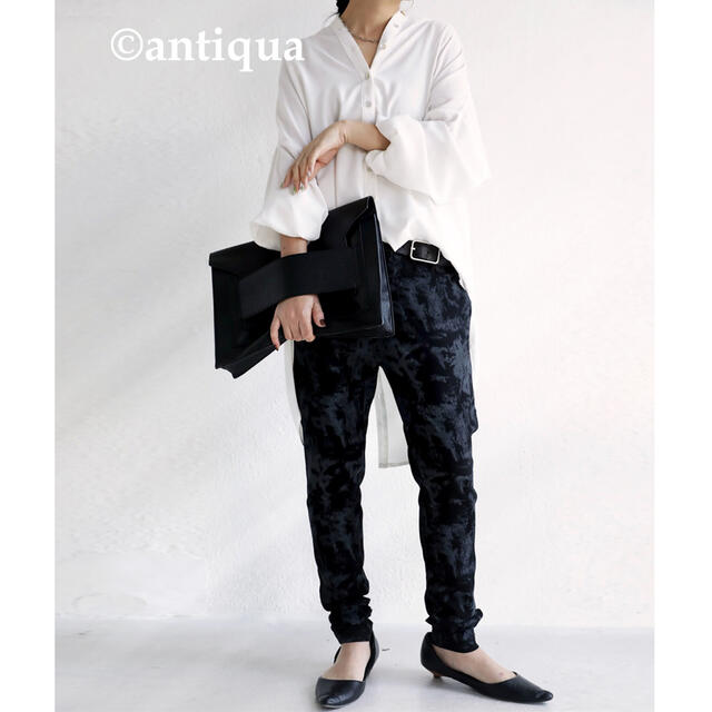 antiqua(アンティカ)の新品未着用 antiqua タイダイレギンスパンツ   レディースのレッグウェア(レギンス/スパッツ)の商品写真