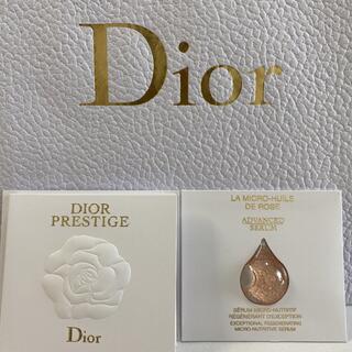 ディオール(Dior)のディオール☆美容液　プレステージ　マイクロユイルドローズセラム２点(美容液)