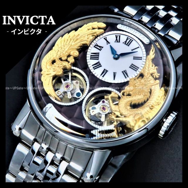 高級★ダブルオープンハート★自動巻 INVICTA Vintage 38189