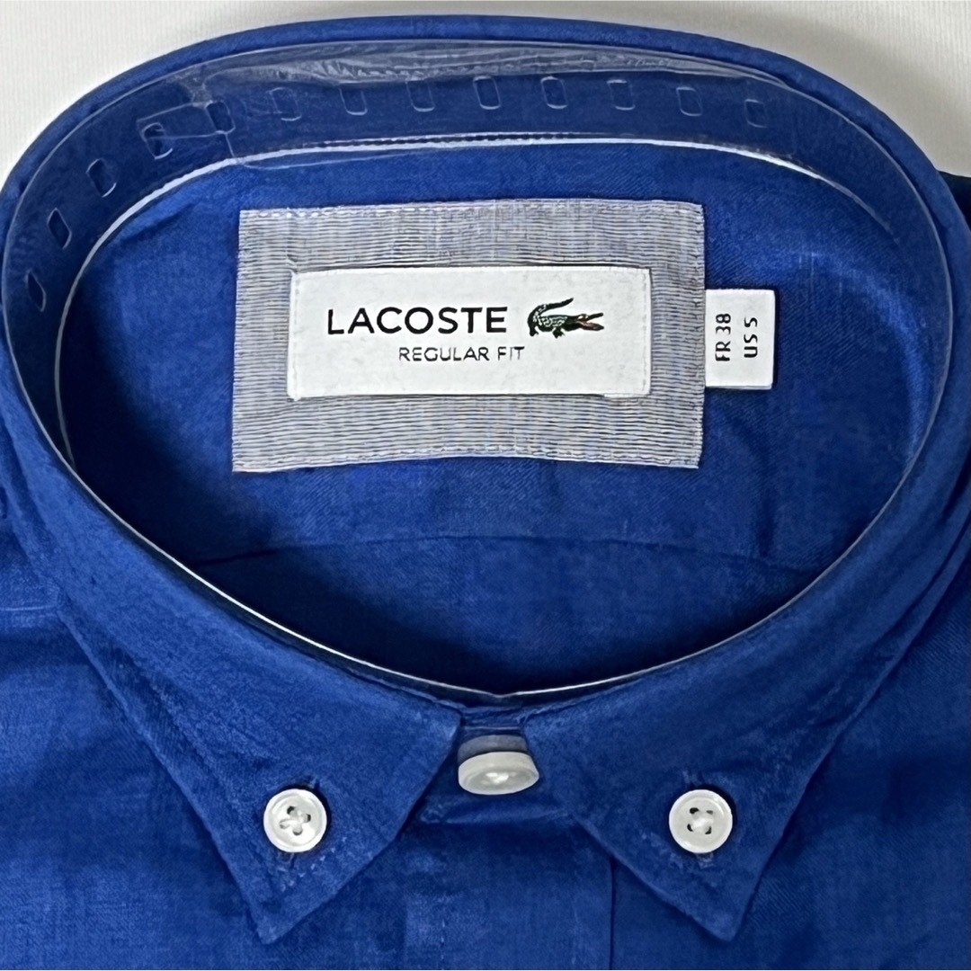 LACOSTE(ラコステ)の【新品】ラコステ定価¥16500大人の夏秋スタイリングに！リネン麻長袖シャツ メンズのトップス(シャツ)の商品写真