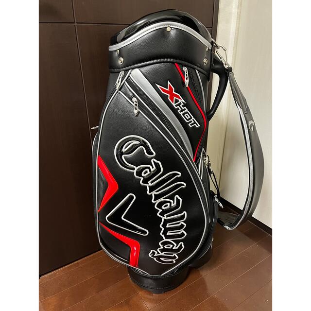 新品 TaylorMade キャディバッグ 9型 47インチ JJA93 黒赤