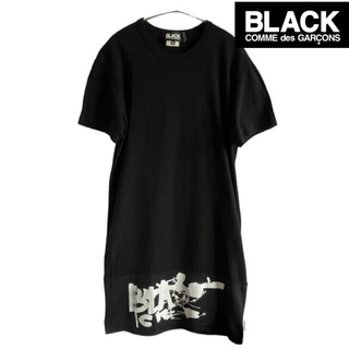 ブラックコムデギャルソン(BLACK COMME des GARCONS)の【美品】BLACK COMME des GarçonsメッシュドッキングTシャツ(Tシャツ/カットソー(半袖/袖なし))