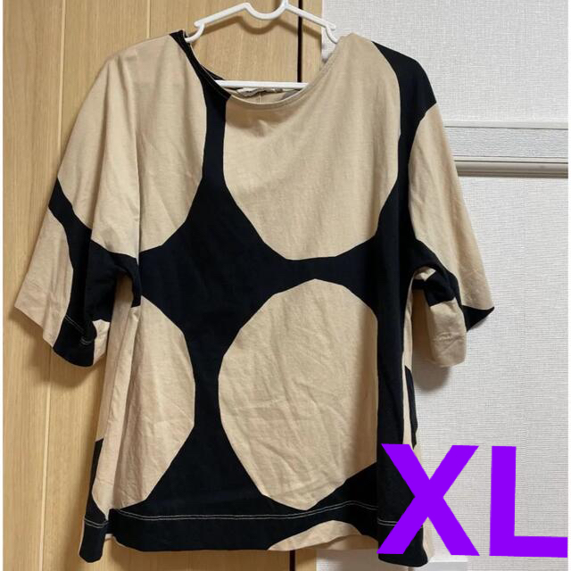 marimekko(マリメッコ)のマリメッコ キヴェット柄 チュニック Tシャツ XL レディースのトップス(Tシャツ(半袖/袖なし))の商品写真