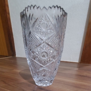 クリスタル  花瓶(花瓶)