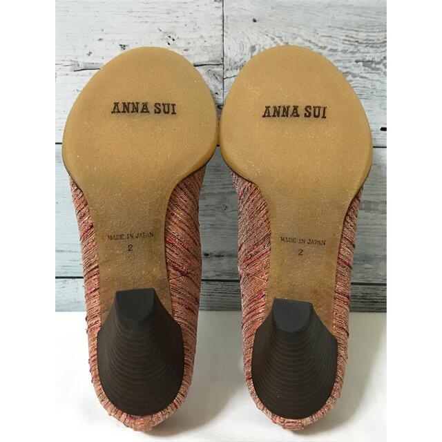 ANNA SUI(アナスイ)の【未使用品】ANNA SUI  パンプス  マルチカラー  蝶 レディースの靴/シューズ(ハイヒール/パンプス)の商品写真