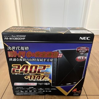 エヌイーシー(NEC)の【新品・未使用】NEC 無線ルータ PA-WX3600HP ブラック(PC周辺機器)