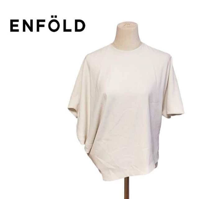 人気ブランドを ENFOLD - ENFOLD エンフォルド　トップス　ブラウス　白　ホワイト　アシンメトリー シャツ+ブラウス(半袖+袖なし)