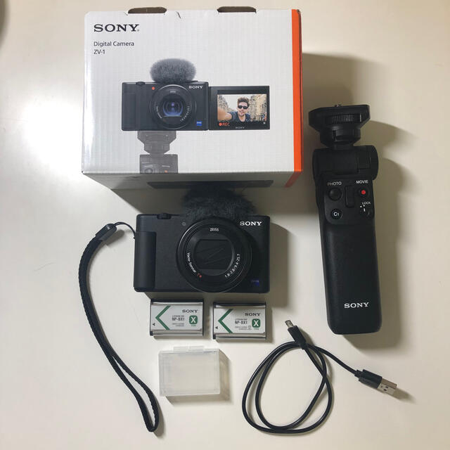 新品☆SONY VLOGCAM ZV-1G シューティンググリップキット☆黒