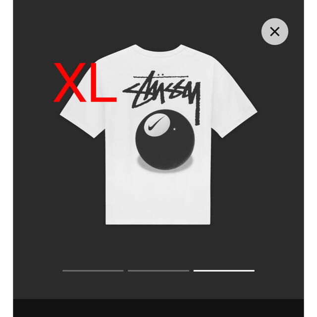 STUSSY(ステューシー)のStussy × Nike SS 8 Ball T-Shirt "White" メンズのトップス(Tシャツ/カットソー(半袖/袖なし))の商品写真