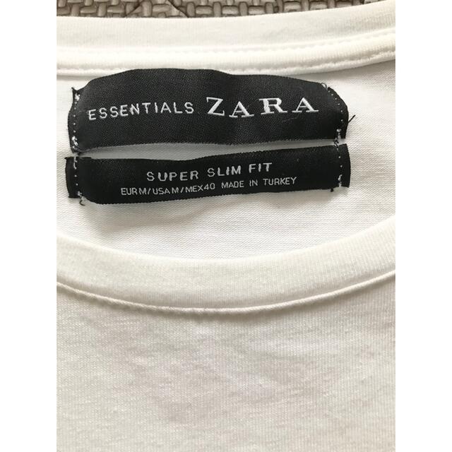ZARA(ザラ)のZARA Tシャツ 白 ホワイト  メンズのトップス(Tシャツ/カットソー(半袖/袖なし))の商品写真
