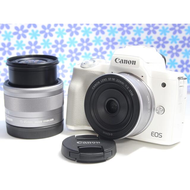 Wi-Fi内蔵★Canon EOS kiss M ダブルレンズセット★極美品★ | フリマアプリ ラクマ