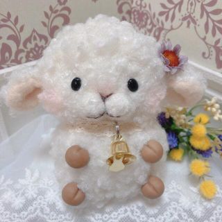 新作★ハンドメイドぬいぐるみ★ モフモフこひつじちゃん