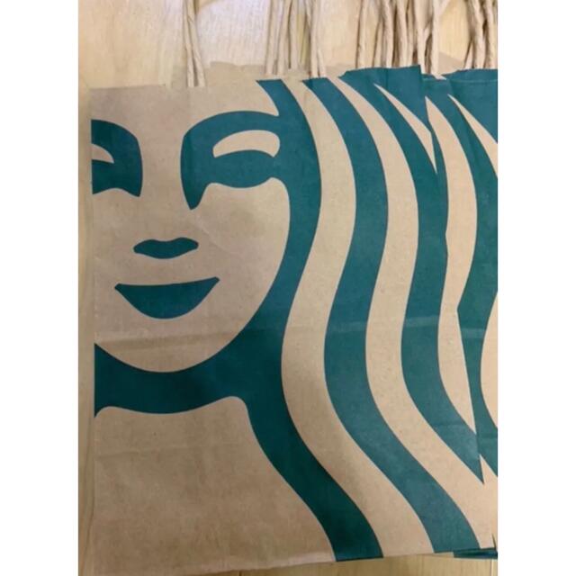 Starbucks Coffee(スターバックスコーヒー)の8/15〆♪スターバックス紙袋ロゴ8枚5枚まとめ売り大量可愛いプレゼントカフェ好 レディースのバッグ(ショップ袋)の商品写真