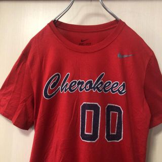 ナイキ(NIKE)のNIKE ナイキ 半袖Tシャツ　DRI-FIT Cherokees 00 赤(Tシャツ/カットソー(半袖/袖なし))