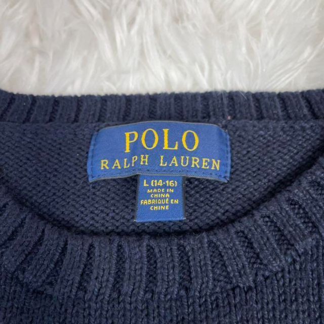 POLO RALPH LAUREN(ポロラルフローレン)のラルフローレン Ralph Lauren ポロ ベア ニット M 【美品】 レディースのトップス(ニット/セーター)の商品写真