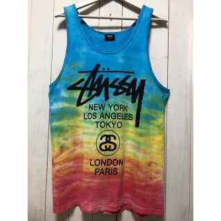 ステューシー(STUSSY)の日本未発売 Stussy タイダイ タンクトップ(Tシャツ/カットソー(半袖/袖なし))