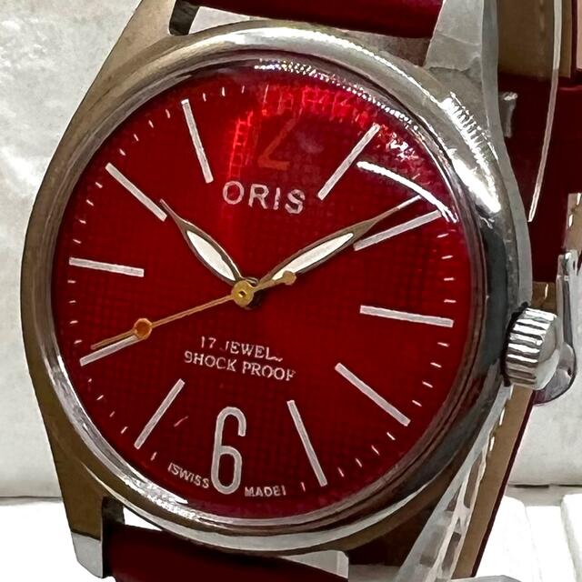 ORIS(オリス)の【YOCCHI様専用】ORIS/機械式手巻き/腕時計/レッド/安心匿名配送 メンズの時計(腕時計(アナログ))の商品写真