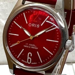 オリス(ORIS)の【YOCCHI様専用】ORIS/機械式手巻き/腕時計/レッド/安心匿名配送(腕時計(アナログ))