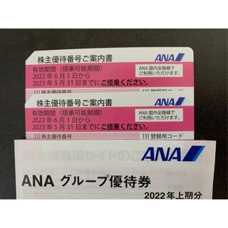 エーエヌエー(ゼンニッポンクウユ)(ANA(全日本空輸))のANAグループ優待券　2枚(その他)