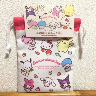 サンリオ(サンリオ)の【新品】サンリオキャラクターズ　ミニ巾着(キャラクターグッズ)