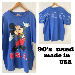 ディズニー(Disney)のDisney ディズニー　Tシャツ　バックプリント　USA製　90's古着(Tシャツ/カットソー(半袖/袖なし))