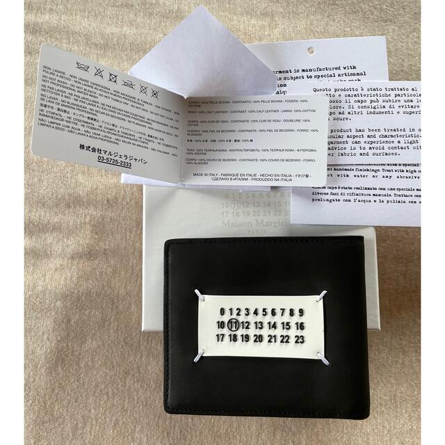Maison Martin Margiela(マルタンマルジェラ)の黒新品 メゾン マルジェラ スプラッシュペイント ブラック 折り財布 札入れ メンズのファッション小物(折り財布)の商品写真