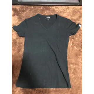 アルマーニ(Armani)の②EMPORIO ARMANI ストレッチＴシャツ ブラック(黒) Mサイズ(Tシャツ/カットソー(半袖/袖なし))