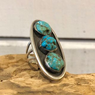 インディアン(Indian)のNavajo Old pawn Ring ナバホ リング インディアンジュエリー(リング(指輪))