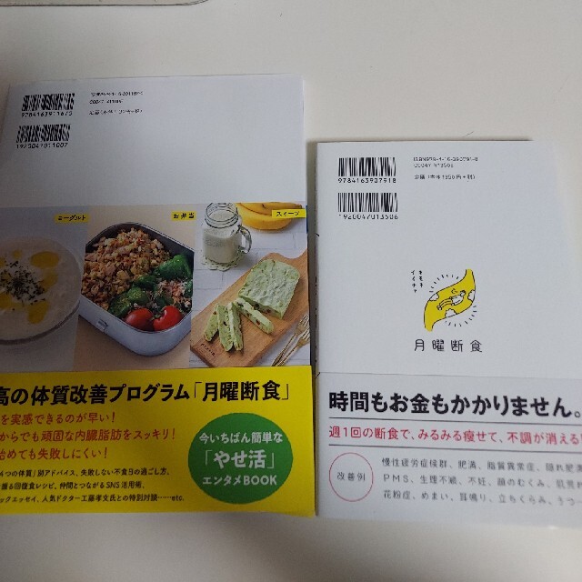 美品　月曜断食　ビジュアルＢＯＯＫ　2冊まとめて エンタメ/ホビーの本(ファッション/美容)の商品写真