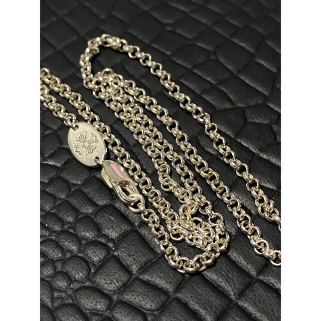 Chrome Hearts(クロムハーツ)のシルバークロスペンダント×チェーンセット　シルバー925製 最高品質　 メンズのアクセサリー(ネックレス)の商品写真