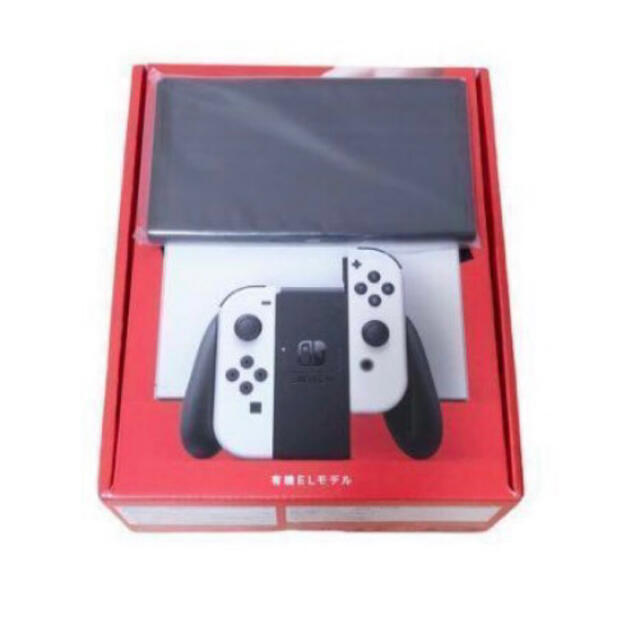 Nintendo Switch(ニンテンドースイッチ)の☆未使用 Nintendo Switch 有機ELモデル ホワイト 本体 箱付き エンタメ/ホビーのゲームソフト/ゲーム機本体(家庭用ゲーム機本体)の商品写真