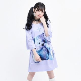 ミルクボーイ(MILKBOY)のTRAVAS TOKYO Furry bear 熊 クマ Tシャツ パープル(Tシャツ(半袖/袖なし))