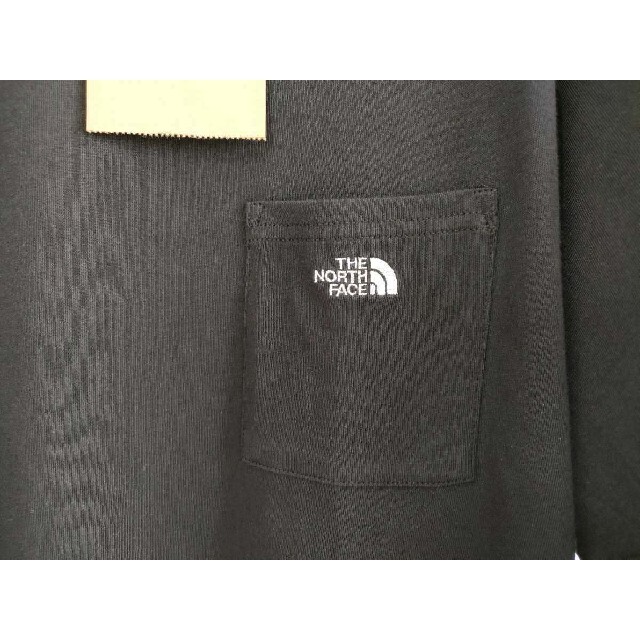 THE NORTH FACE(ザノースフェイス)のL 新品国内正規品ノースフェイス シンプル ロゴ ポケットTシャツ 黒ブラック メンズのトップス(Tシャツ/カットソー(半袖/袖なし))の商品写真