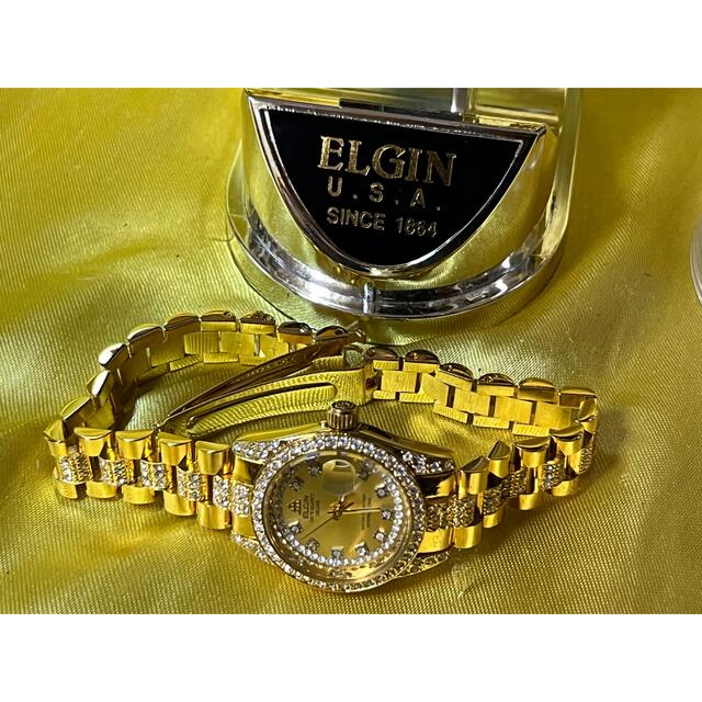 ELGIN(エルジン)の★ 未使用新品 ELGIN エルジン 超ゴージャス レディース 腕時計 レディースのファッション小物(腕時計)の商品写真