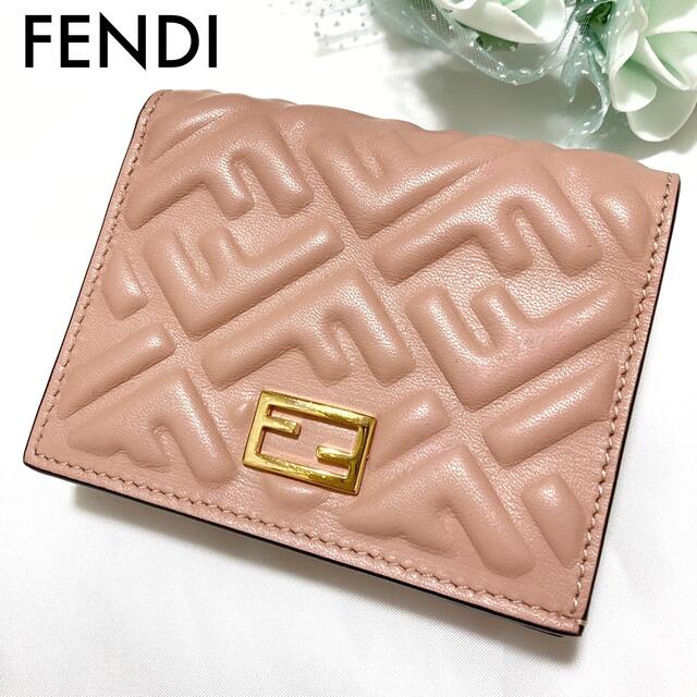 専用♡美品 FENDI 二つ折り財布 ズッカ バケット ナッパレザー ピンク