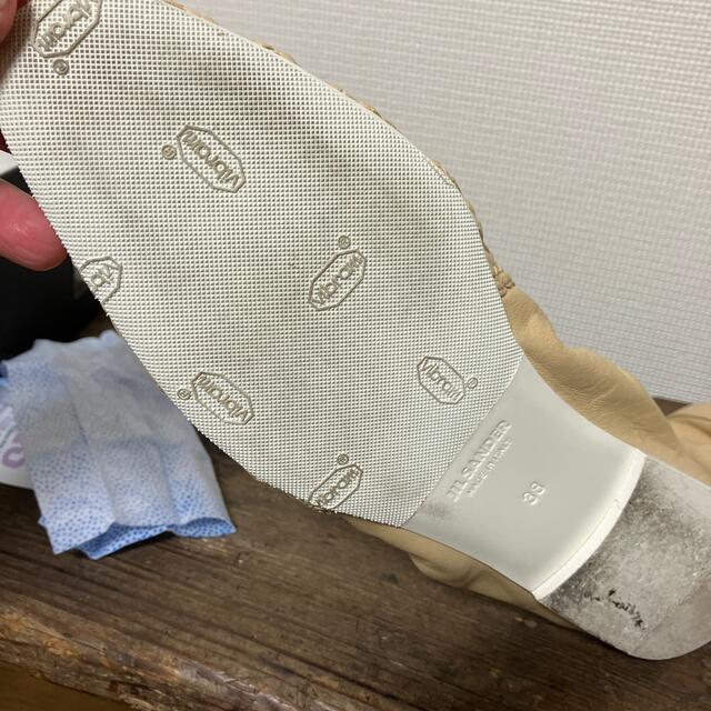 JIL SANDER フラット レザーシューズ 38 正規 52%割引 www.cecile