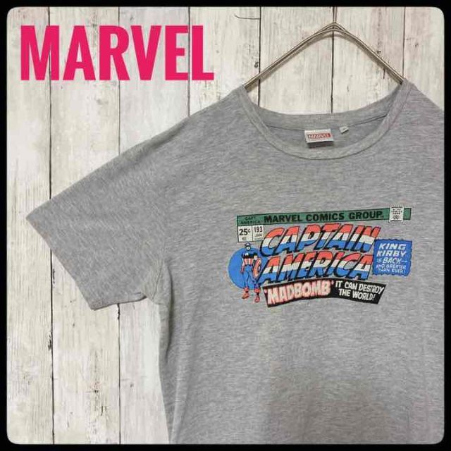 GU(ジーユー)の[送料無料][古着] MARVEL GU キャプテンアメリカ メンズのトップス(Tシャツ/カットソー(半袖/袖なし))の商品写真