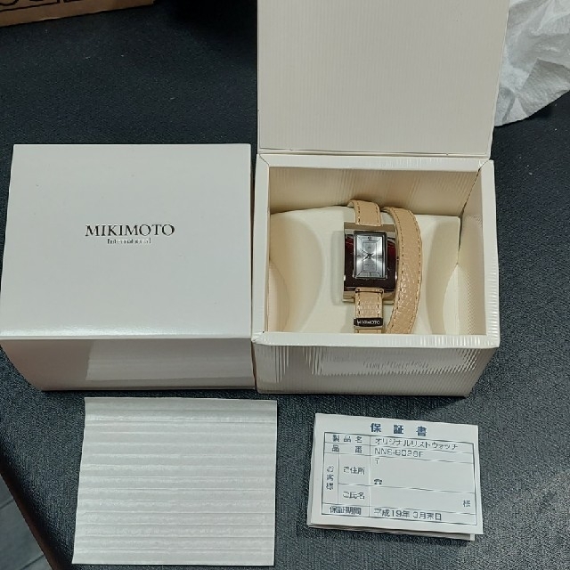 新品　ミキモト MIKIMOTO  NNS-8029F　2連巻きベルト　腕時計