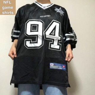 リーボック(Reebok)のNFL☆ゲームシャツ 古着 ゆるだぼ デカロゴ 90s ビッグシルエット z26(Tシャツ/カットソー(半袖/袖なし))