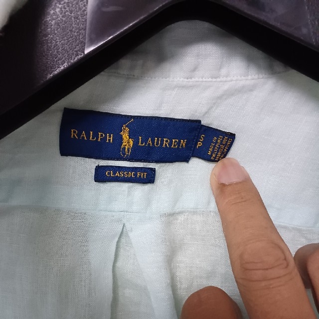 Ralph Lauren(ラルフローレン)のRALPH LAUREN　麻100%　ボタンダウンシャツ メンズのトップス(シャツ)の商品写真