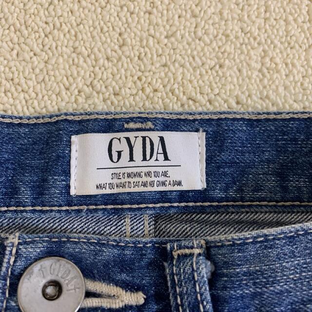 GYDA(ジェイダ)のGYDA BACKRIPEED デニムショーパンツ レディースのパンツ(ショートパンツ)の商品写真