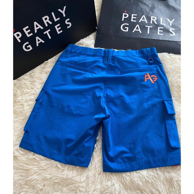 PEARLY GATES(パーリーゲイツ)のパーリーゲイツ ナイロンタスランストレッチドビー ショートパンツメンズサイズ4 スポーツ/アウトドアのゴルフ(ウエア)の商品写真