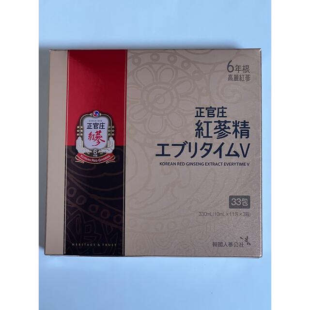 正官庄 紅参精エブリタイムV 10ml×33包 食品/飲料/酒の健康食品(その他)の商品写真