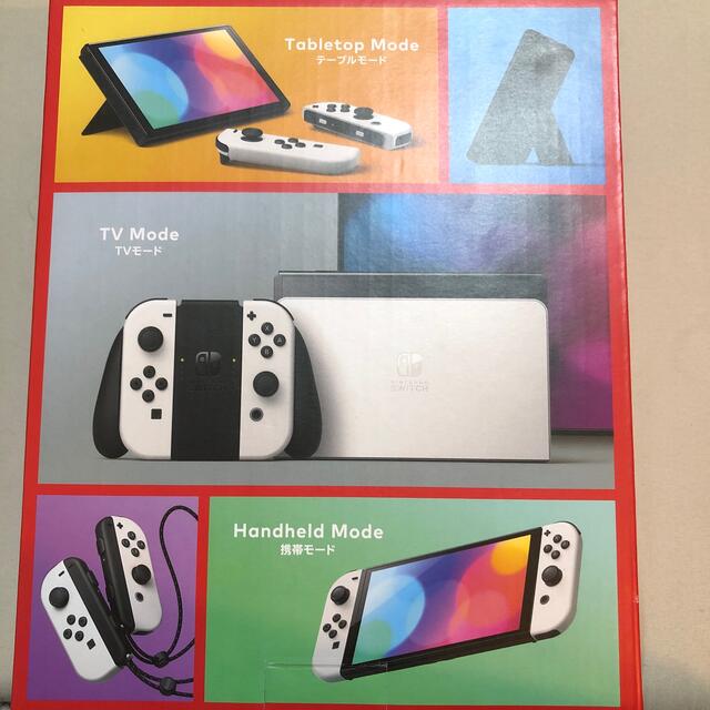 Nintendo Switch(ニンテンドースイッチ)のニンテンドー　スイッチ 本体　有機EL ホワイト　新品　送料込み エンタメ/ホビーのゲームソフト/ゲーム機本体(家庭用ゲーム機本体)の商品写真