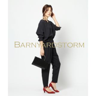 バンヤードストーム(BARNYARDSTORM)のBARNYARDSTORM Ｖネックブラウス　ジョーゼットパンツ【セット】(スーツ)