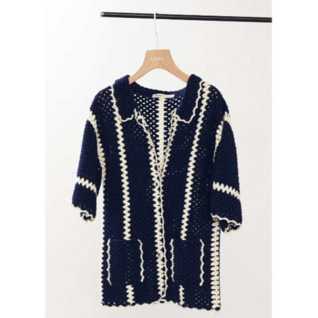 BLACK by moussy - BLACK BY MOUSSY クロシェカーディガンの通販 by