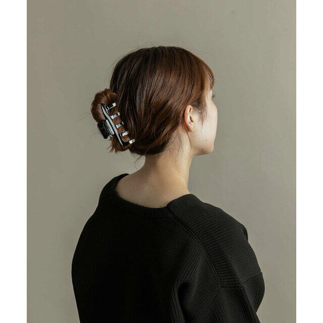 SMELLY(スメリー)の【WH/BK】ジュシワイドバンス レディースのヘアアクセサリー(バレッタ/ヘアクリップ)の商品写真