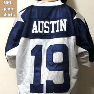 リーボック(Reebok)のNFL☆ゲームシャツ 90s アメフトシャツ ゆるだぼ デカロゴ 古着(Tシャツ/カットソー(七分/長袖))