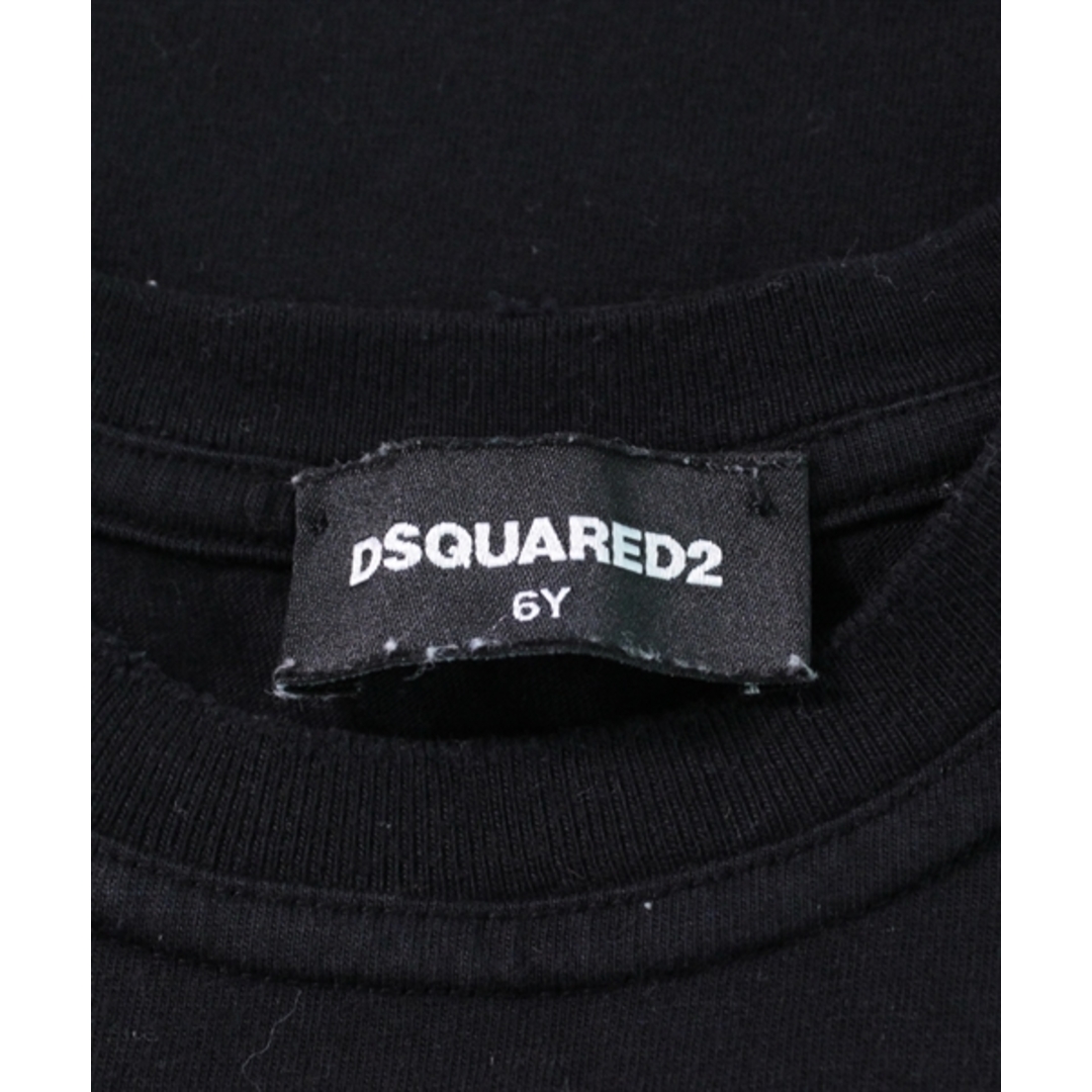 DSQUARED2(ディースクエアード)のDSQUARED ディースクエアード Tシャツ・カットソー 6Y/110 黒 【古着】【中古】 キッズ/ベビー/マタニティのキッズ服女の子用(90cm~)(Tシャツ/カットソー)の商品写真