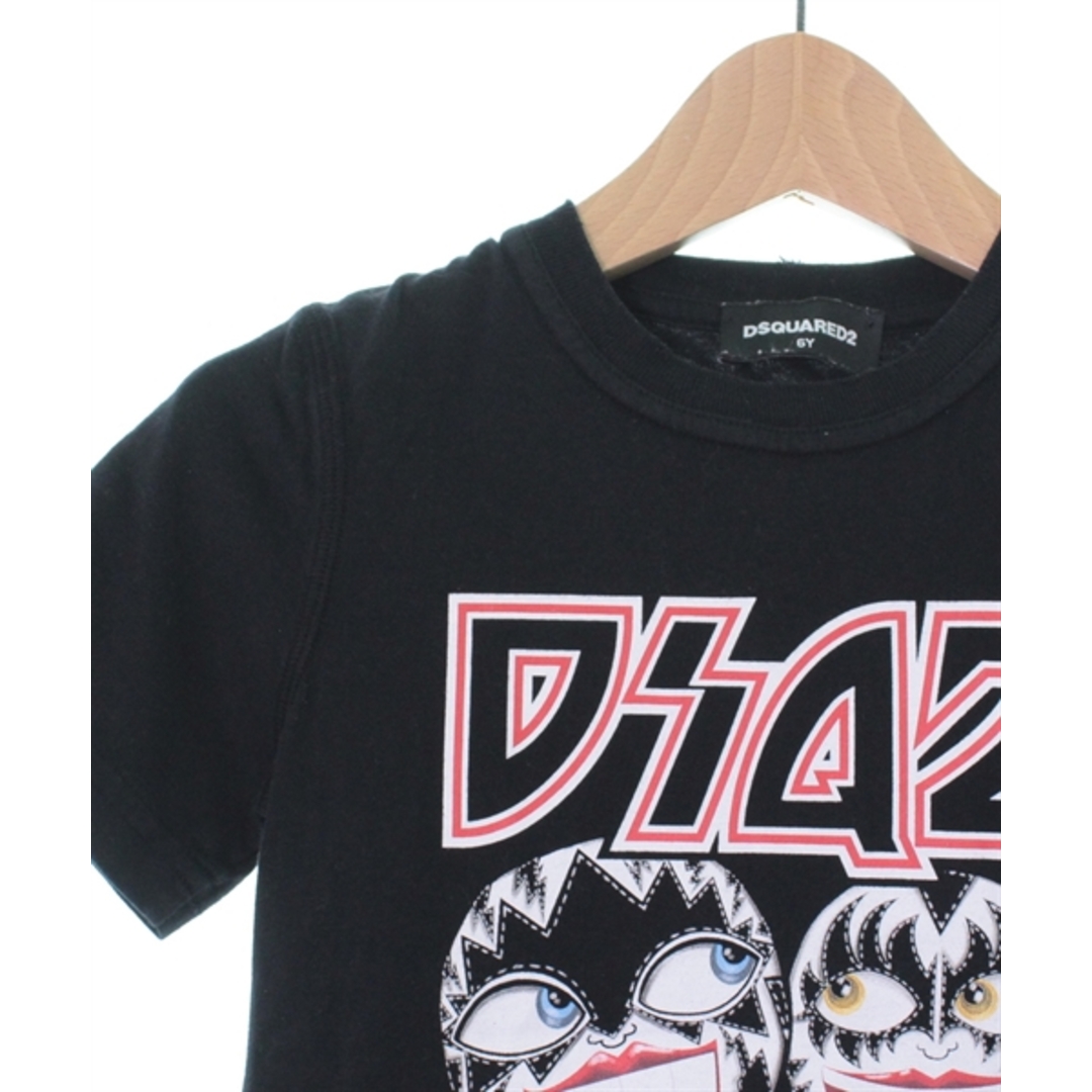 DSQUARED2(ディースクエアード)のDSQUARED ディースクエアード Tシャツ・カットソー 6Y/110 黒 【古着】【中古】 キッズ/ベビー/マタニティのキッズ服女の子用(90cm~)(Tシャツ/カットソー)の商品写真